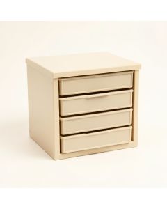 Linden Brook Small-Parts Storage Drawer Cabinet - Beige (synthetic illustration; no displayed measurements)