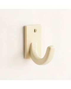 Cedar Brook Wall-Mounted Robe Hook - Ivory (synthetic illustration; no displayed measurements)
