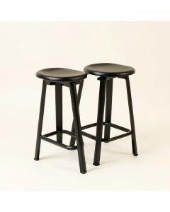 Outdoor Modern Industrial 30 '' Patio Bar Stool ( Set Of 2 ) (synthetic illustration; no displayed measurements)