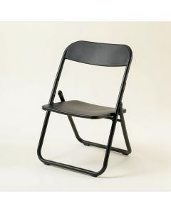 Elm Crossing Folding Outdoor Chair - Black (synthetic illustration; no displayed measurements)