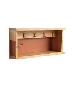 Dune Crest Wall-Mounted Entryway Organizer Shelf - Terracotta (synthetic illustration; no displayed measurements)