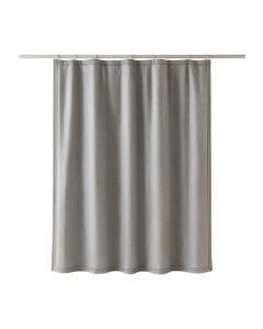 Spruce Canyon Shower Curtain Hanging Flat From A Plain Rod - Gray (synthetic illustration; no displayed measurements)
