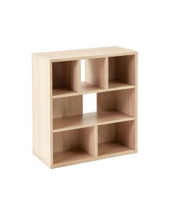 Cove Fold Desktop Shelving Unit - Beige (synthetic illustration; no displayed measurements)