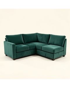 Gulfcrest 141.34 '' Wide Velvet Symmetrical Modular Corner Sectional (synthetic illustration; no displayed measurements)