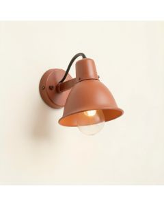 Birch Crossing Wall Sconce Mounted On A Plain Wall - Terracotta (synthetic illustration; no displayed measurements)