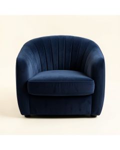Sage Branch Upholstered Armchair - Navy (synthetic illustration; no displayed measurements)