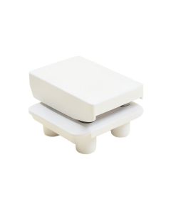 3 '' 5 '' Or 8 '' White Adjustable Bed Risers Or Furniture Legs Set Of 4 (synthetic illustration; no displayed measurements)