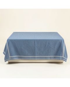 Glen Edge Flat Bed Sheet - Blue (synthetic illustration; no displayed measurements)