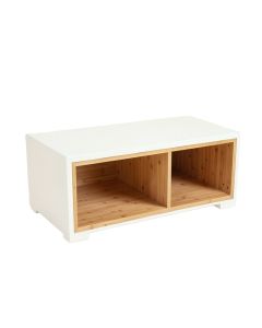 Brook Bluff Shoe Storage Bench - White