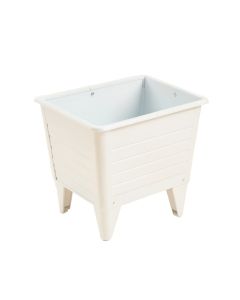 Elm Branch Empty Raised Planter - White (synthetic illustration; no displayed measurements)