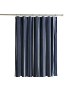 Clay Arc Shower Curtain Hanging Flat From A Plain Rod (synthetic illustration; no displayed measurements)