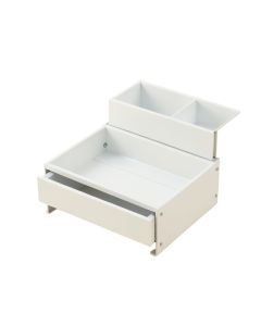 Flint Bend Empty Coffee-Station Organizer - White (synthetic illustration; no displayed measurements)