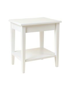 Linden Crest Side Table - White (synthetic illustration; no displayed measurements)
