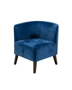 Houk Velvet Side Chair In Blue (synthetic illustration; no displayed measurements)