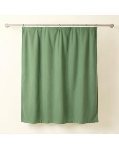Cedar Arc Shower Curtain Hanging Flat From A Plain Rod (synthetic illustration; no displayed measurements)