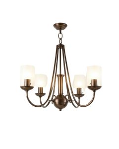 Aurore 4 - Light Drum Chandelier With Wrought Iron Accents