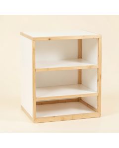 Slate Bluff Low Toy Storage Unit - White (synthetic illustration; no displayed measurements)