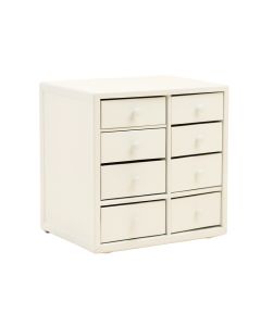 Aspen Bend Small-Parts Storage Drawer Cabinet - White