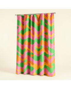 Wave Retro 70S Inspired Look Artwork Pattern With Colorful Geometric Abstract Funky (synthetic illustration; no displayed measurements)
