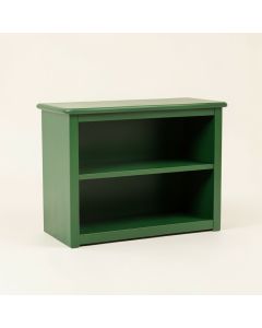 Elm Bluff Low Bookcase - Green (synthetic illustration; no displayed measurements)