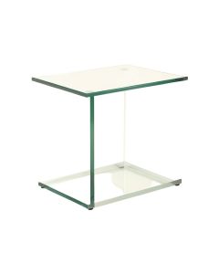 Rayna Glass Top End Table