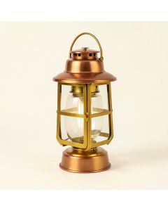 Earlham Aged Copper/Yellow 2 -Bulb Outdoor Hanging Lantern (synthetic illustration; no displayed measurements)