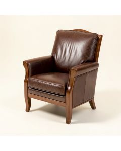 Kyng 28 '' Wide Leather Match Club Chair (synthetic illustration; no displayed measurements)