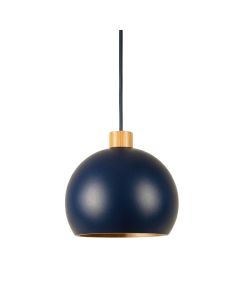Summit Brook Pendant Light Suspended From One Plain Cable - Navy (synthetic illustration; no displayed measurements)