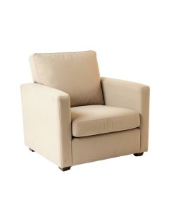 Reed Bluff Upholstered Armchair - Beige (synthetic illustration; no displayed measurements)