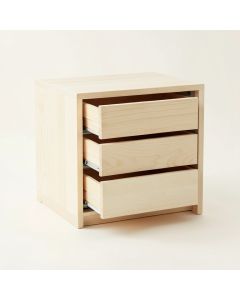 Ash Bridge Small-Parts Storage Drawer Cabinet - Ivory (synthetic illustration; no displayed measurements)