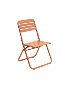 Ridge Brook Folding Outdoor Chair - Terracotta (synthetic illustration; no displayed measurements)
