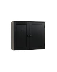 Rowan Canyon Wall-Mounted Entry Cabinet - Black (synthetic illustration; no displayed measurements)