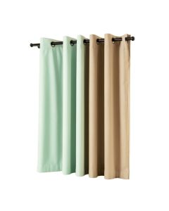 Frankin Solid Blackout Thermal Grommet Curtain Panels