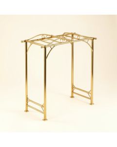 9.1 '' W X 5.1 '' D Iron Arbor (synthetic illustration; no displayed measurements)