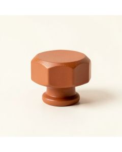 Cedar Crossing Cabinet Knob Without Packaging - Terracotta (synthetic illustration; no displayed measurements)