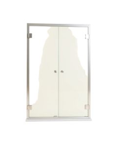 Lese 60 '' X 70.38 '' Bypass Semi-Frameless Shower Door