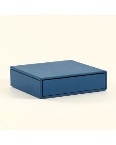 Linden Edge Desktop Monitor Riser - Blue (synthetic illustration; no displayed measurements)