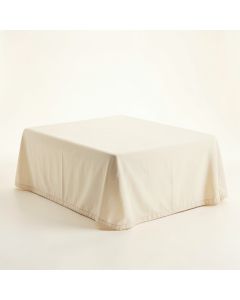 Stone Bend Flat Bed Sheet - Cream (synthetic illustration; no displayed measurements)