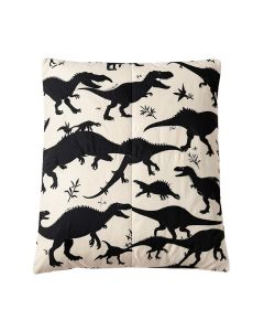 Dinosaur Composition Different Dinosaurs Silhouettes With Their Names Evolution Wildlife Duvet Cover