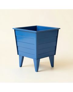 Wren Crest Empty Raised Planter - Blue (synthetic illustration; no displayed measurements)