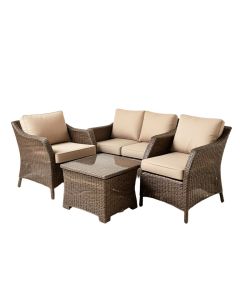 Kemmer Outdoor 3 Piece Seating Group With Cushions