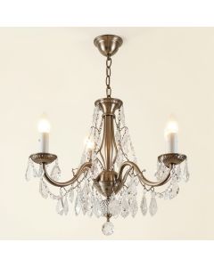 Belgr 4 - Light Shaded Classic / Traditional Chandelier (synthetic illustration; no displayed measurements)