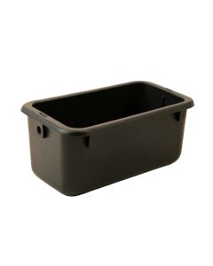 Heath Bluff Empty Railing Planter With Integral Brackets - Black (synthetic illustration; no displayed measurements)