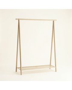 Heath Crest Empty Garment Rack - Beige (synthetic illustration; no displayed measurements)