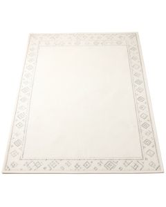 Sage Bend Rectangular Area Rug - White