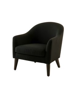 Brook Branch Upholstered Armchair - Black (synthetic illustration; no displayed measurements)
