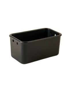Dawn Bridge Empty Railing Planter With Integral Brackets - Black (synthetic illustration; no displayed measurements)