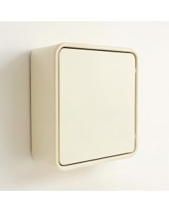 Rowan Crest Wall-Mounted Laundry Cabinet - Cream (synthetic illustration; no displayed measurements)