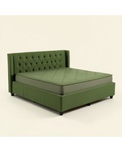 Greenridge Tufted Upholstered Low Profile Standard Bed (synthetic illustration; no displayed measurements)