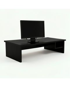 Aspen Bridge Desktop Monitor Riser - Black (synthetic illustration; no displayed measurements)